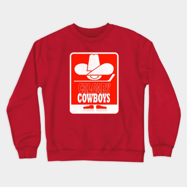 Vintage Calgary Cowboy Hockey Crewneck Sweatshirt by LocalZonly